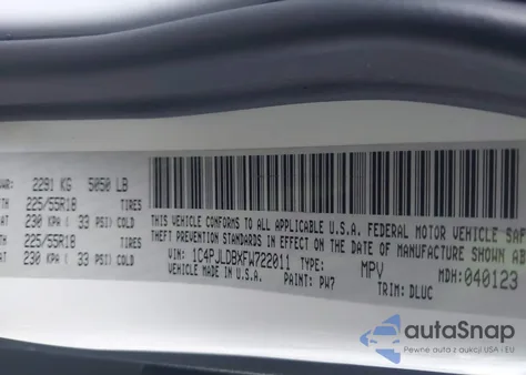 2015 Jeep Cherokee Limited z USA, uszkodzony, nr VIN 1C4PJLDBXFW722011